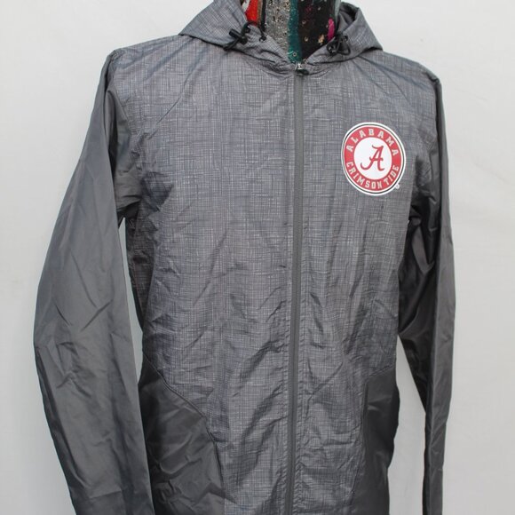 Alabama Crimson Tide Rivalry Threads Mens Windbreaker Jacket Gray Size Small - Picture 4 of 10